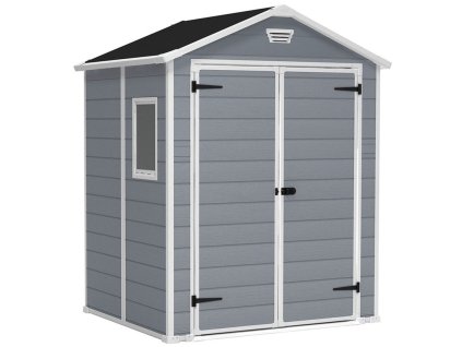 Záhradný domček Keter Manor 6x5 DD - 185 x 152 x 226 cm  - sivý