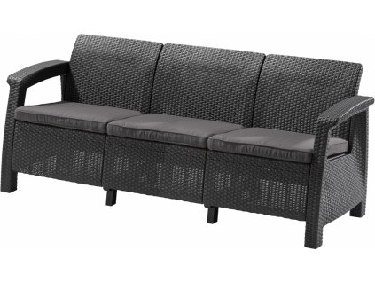 Záhradná pohovka Allibert Corfu Love Seat MAX - Graphite