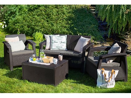 263 zahradni set allibert corfu box brown