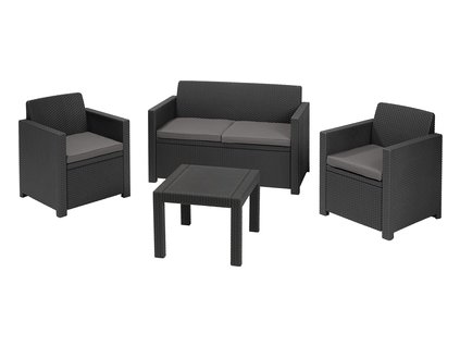Záhradný set Allibert Alabama - antracit