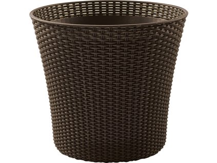 conic planter brown