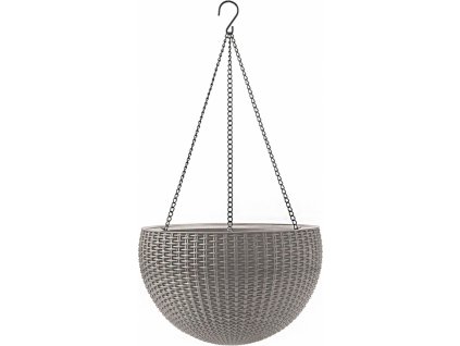 Závesný kvetináč KETER Hanging Sphere - Sand-grey
