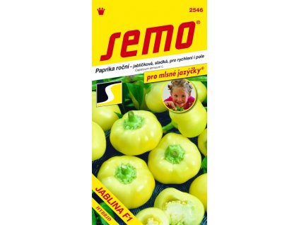 Paprika zel. sladká F1 - Jablina rychl,pole 15s - série JAZÝČKY