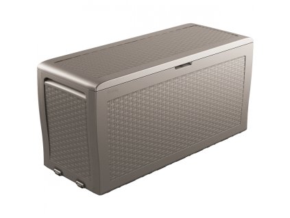 Záhradný úložný box Keter Samoa Rattan 270L - 117 x 45 x 57 cm - cappuccino