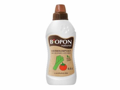 Hnojivo na zeleninu a bylinky Biopon Natural Vermikompost - 500 ml