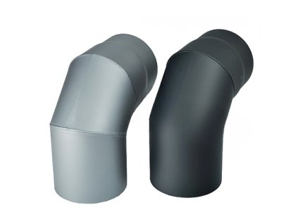 Koleno dymové 150mm / 90° hrubostenné 1,5mm