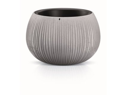 Květináč s vkladem BETON BOWL 37 cm - šedý