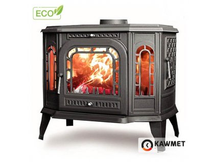 Liatinové krbové kachle KAWMET P7 PB - 10,5 kW - pravé