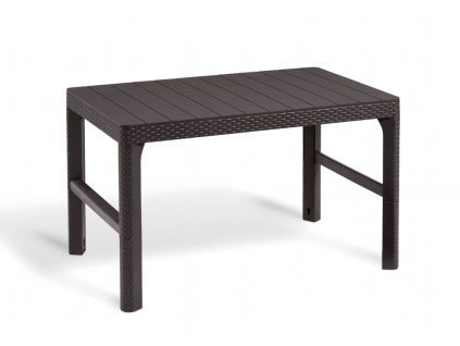 Záhradný stôl Keter Lyon - 116 x 71 x 40 – 65 cm - hnedý
