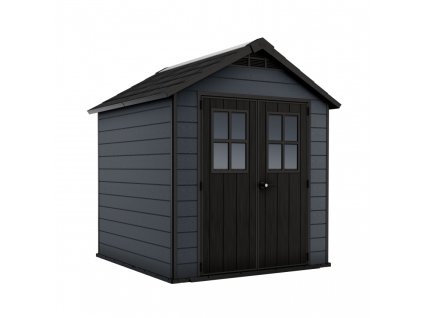 Záhradný domček Keter NEWTON 757 - 228 x 223,5 x 252 cm - sivý