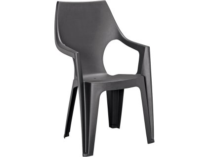 Záhradné kreslo Dante highback- 57 x 57 x 89 cm - grafit