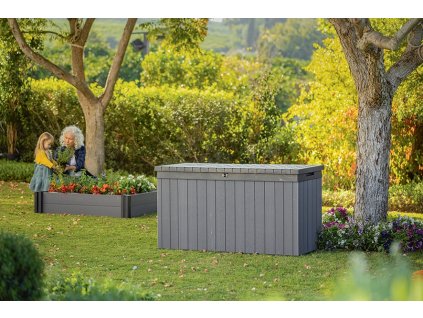 Záhradný box Darwin 662 L - 142,5 x 65,3 x 89,5 cm - sivý