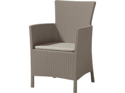 Záhradné kreslo Keter Iowa - 62 x 60 x 89 cm - cappuccino / béžová