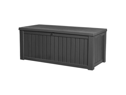 Keter Rockwood záhradný úložný box 570 L - 155 x 72,4 x 64,4 cm - grafit