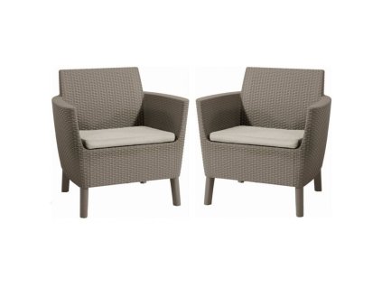 Záhradný set KETER Salemo DUO - 74 x 67 x 76 cm - cappuccino - 2ks