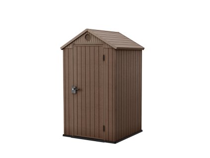 Záhradný domček Keter Darwin 4x4 - 205 x 116,7 x 125,8 cm - hnedý