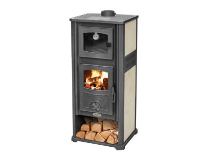 Krbové kachle Roma G s rúrou na pečenie - 13 kW - Beige