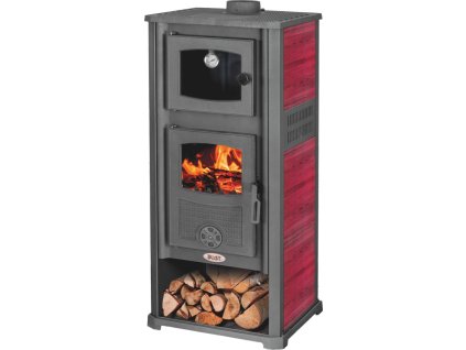 Krbové kachle Roma G s rúrou na pečenie - 13 kW - Red