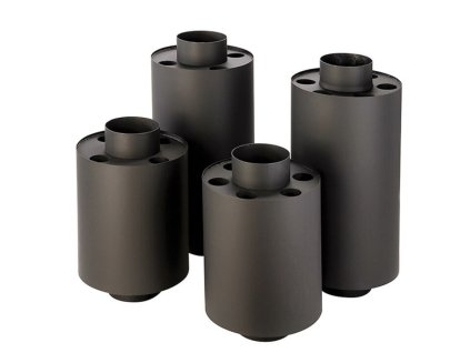 Teplovzdušný výměník velký silnostěnný 120mm/65cm - 4 otvory