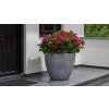 beton round planter dark grey 3