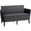 Dvojmiestna záhradná pohovka KETER Salemo 2 Seater Sofa - Graphite/cool grey