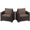 Záhradné kreslo KETER California Mix&Match 2ks - hnedé