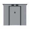 Záhradní domček PRESCOT A - 201x121x176 cm, / 2,43 m² - svetlo sivý