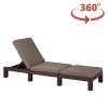 Záhradné lehátko Keter Daytona De Luxe - 195 x 65 x 25,5 cm - hnedá / béžová