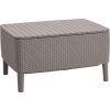 Stôl / úložný box KETER Salemo - 76 x 56 x 42 cm - cappuccino