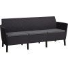 Zahradní set KETER Salemo 3 Seater Sofa - grafitová / šedá