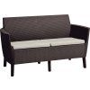 Zahradní set KETER Salemo 2 Seater Sofa - hnědá / béžová