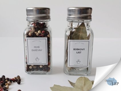 Kořenka DOM praktická hranatá skleněná kořenka, hliníkové víčko od DomaLEP