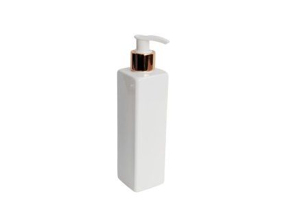 davkovac mydla 250 ml bily hranaty bilo zlata pumpicka