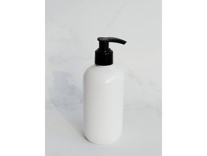 Bílá lahvička BELA 300 ml černá s černým dávkovačem