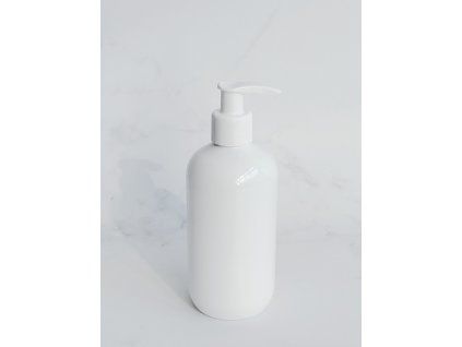 Bílá lahvička BELA 300 ml černá s bílým dávkovačem