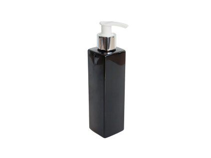 davkovac mydla 250 ml cerny hranaty bilo stribrna pumpicka