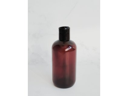 Jantarová lahvička BELA 300 ml s černým DISC TOP