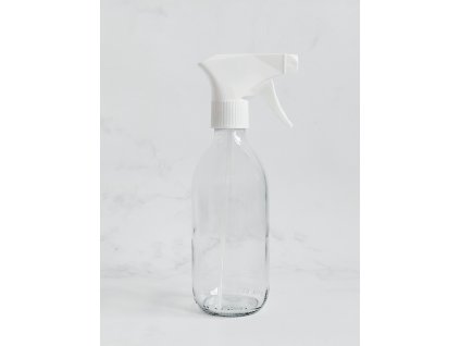 SKLENĚNÁ LÁHEV STELLA 330 ml s bílým rozprašovačem