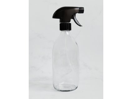 SKLENĚNÁ LÁHEV STELLA 540 ml s černým rozprašovačem