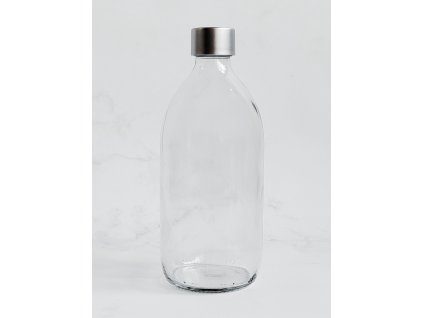 SKLENĚNÁ LÁHEV STELLA 540 ml se stříbrným uzávěrem