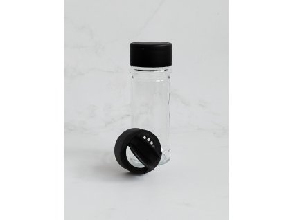Skleněná kořenka NIKO 120 ml s odklápěcím víčkem a dvěma otvory