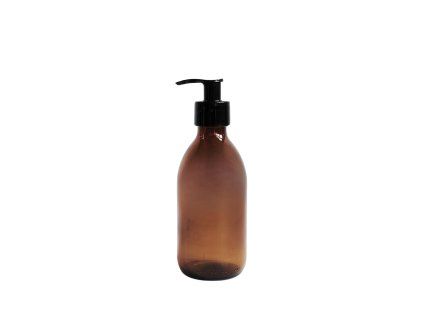 davkovac skleneny hnedy 250 ml mona cerna hladka pumpicka