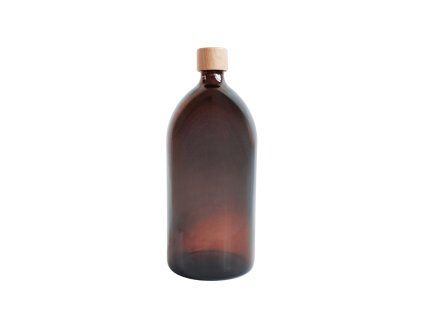 davkovac skleneny hnedy 1000 ml mona uzaver svetle drevo