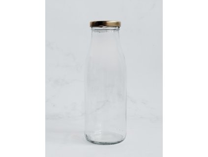 Skleněná láhev FRANC 500 ml se zlatým víčkem
