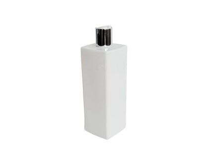 davkovac mydla 500 ml bily hranaty bilo stribrny disc top
