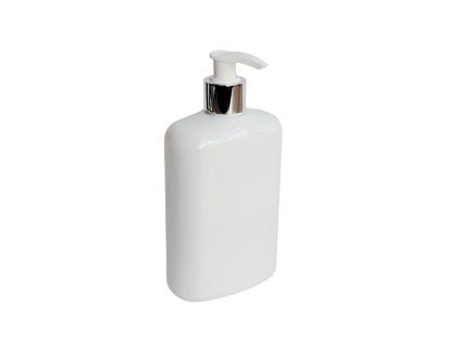 davkovac mydla 400 ml bily oval bilo stribrna pumpicka