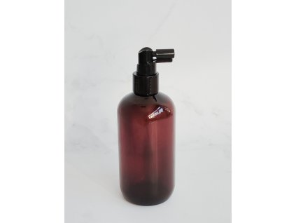 Jantarová lahvička BELA 300 ml a černým sprejem