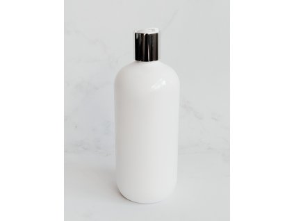 Bílá lahvička BELA 500 ml s bílo-stříbrným DISC TOP