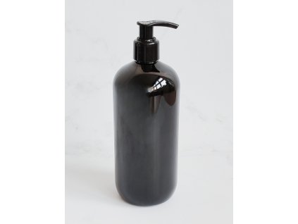 Černá lahvička BELA 500 ml s černým dávkovačem