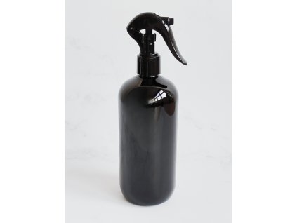 Černá lahvička BELA 500 ml s černým rozprašovačem MINI